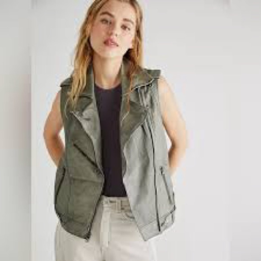 JKT at Free People Leather Vest